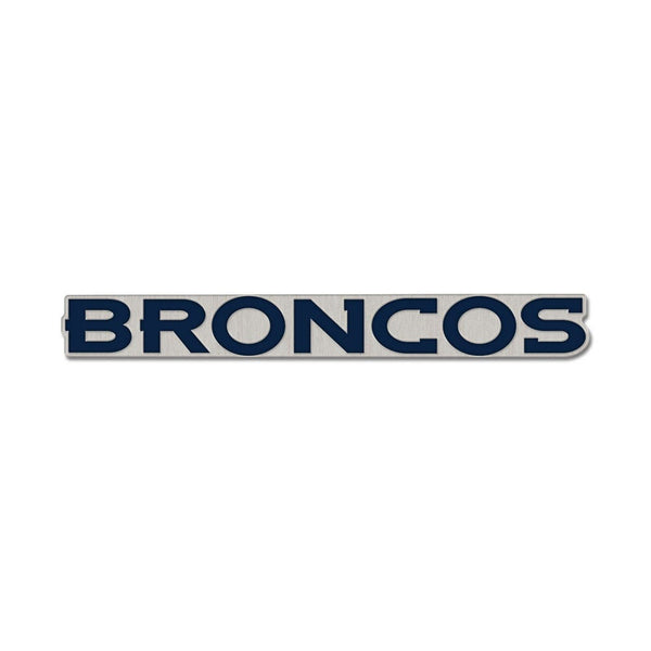 Denver Broncos wordmark Collector Enamel Pin Jewelry Card