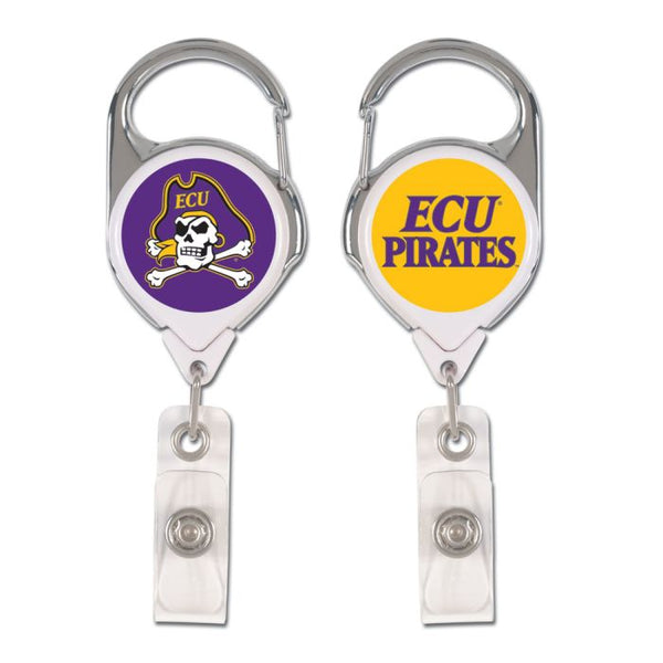 Wholesale-East Carolina Pirates Retrct 2S Prem Badge Holders