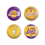 Los Angeles Lakers Button 4 Pack 1 1/4" Rnd