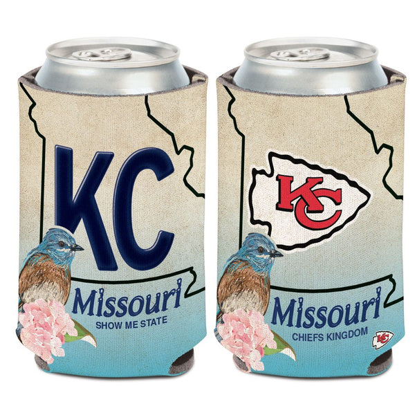 Kansas City Chiefs STATE PLATE Can Cooler 12 oz.