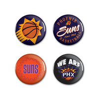 Phoenix Suns Button 4 Pack 1 1/4" Rnd