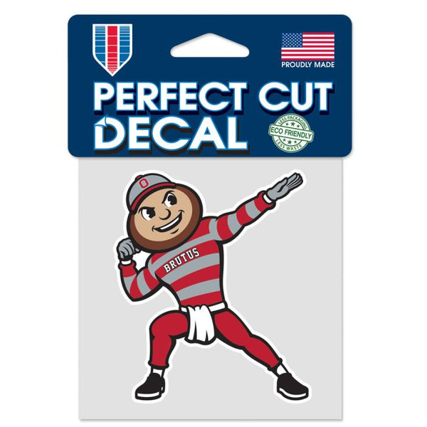 Wholesale-Ohio State Buckeyes POINTING BRUTUS Perfect Cut Color Decal 4" x 4"