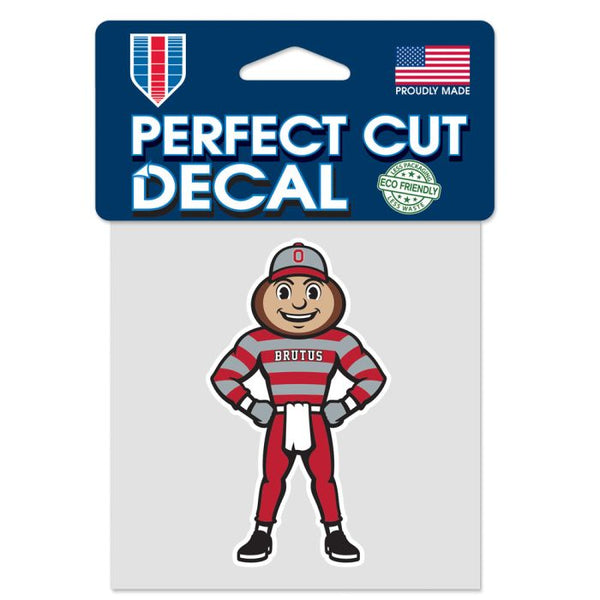 Wholesale-Ohio State Buckeyes STANDING BRUTUS Perfect Cut Color Decal 4" x 4"