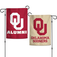 Wholesale-Oklahoma Sooners Garden Flags 2 sided 12.5" x 18"