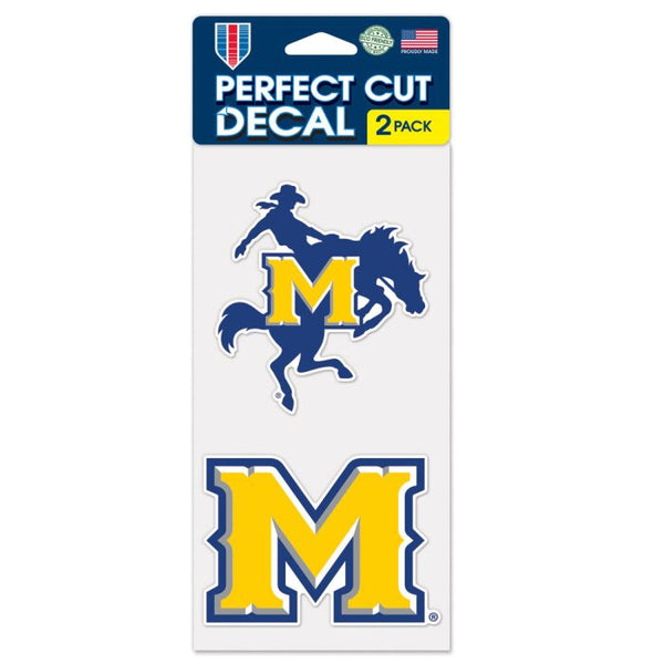 Wholesale-McNeese State Cowboys Perfect Cut Decal set of two 4"x4"