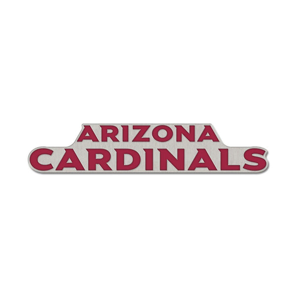 Arizona Cardinals wordmark Collector Enamel Pin Jewelry Card