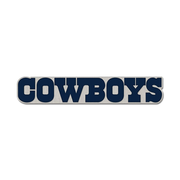 Dallas Cowboys wordmark Collector Enamel Pin Jewelry Card