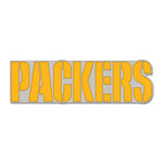 Green Bay Packers wordmark Collector Enamel Pin Jewelry Card