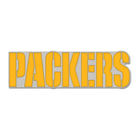 Green Bay Packers wordmark Collector Enamel Pin Jewelry Card