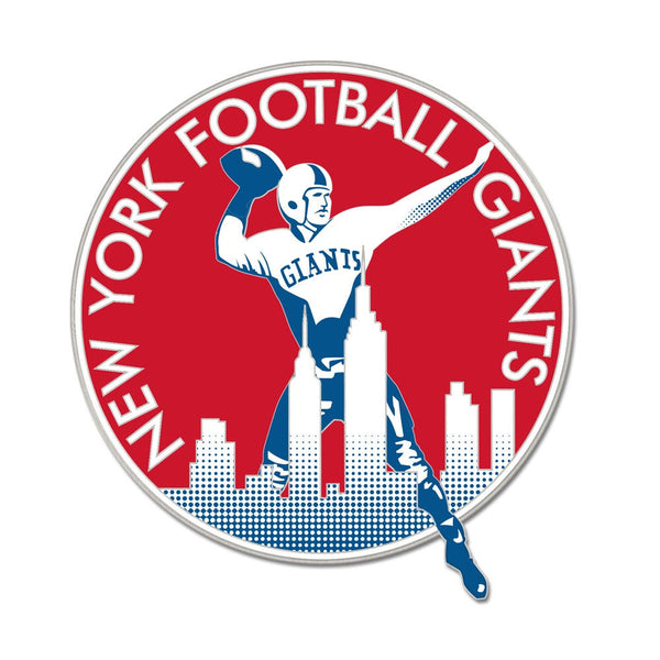 New York Giants retro Collector Enamel Pin Jewelry Card