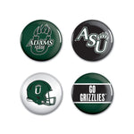 Wholesale-Adams State University Grizzlies Button 4 Pack 1 1/4" Rnd