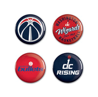 Washington Wizards Button 4 Pack 1 1/4" Rnd