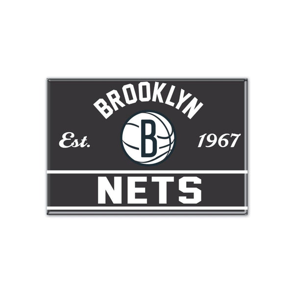 Brooklyn Nets Metal Magnet 2.5" x 3.5"