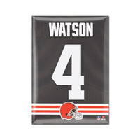 Cleveland Browns Metal Magnet 2.5" x 3.5" Deshaun Watson