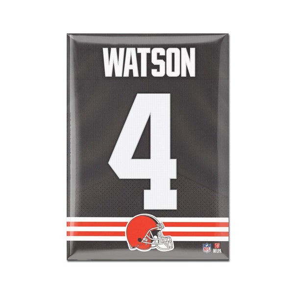 Cleveland Browns Metal Magnet 2.5" x 3.5" Deshaun Watson