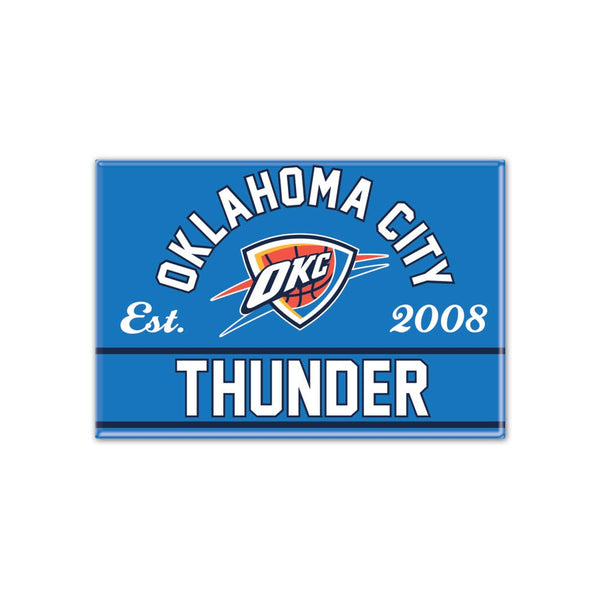 Oklahoma City Thunder Metal Magnet 2.5" x 3.5"