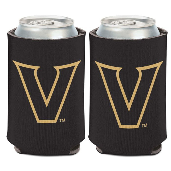 Wholesale-Vanderbilt Commodores BLACK WITH GOLD V Can Cooler 12 oz.