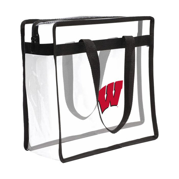 Wholesale-Wisconsin Badgers Clear Tote Bag