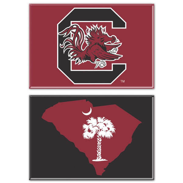 South Carolina Gamecocks PALMETTO MOON Rectangle Magnet, 2pack 2" x 3"