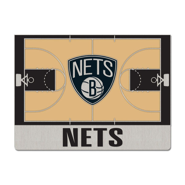 Brooklyn Nets COURT Collector Enamel Pin Jewelry Card