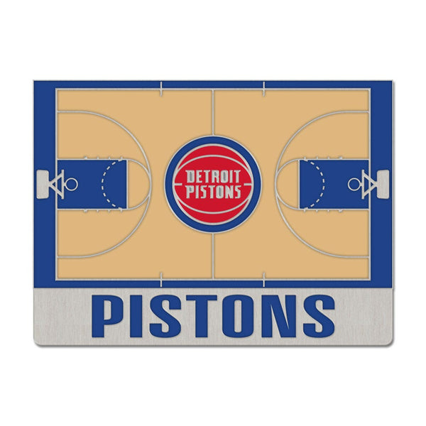 Detroit Pistons court Collector Enamel Pin Jewelry Card