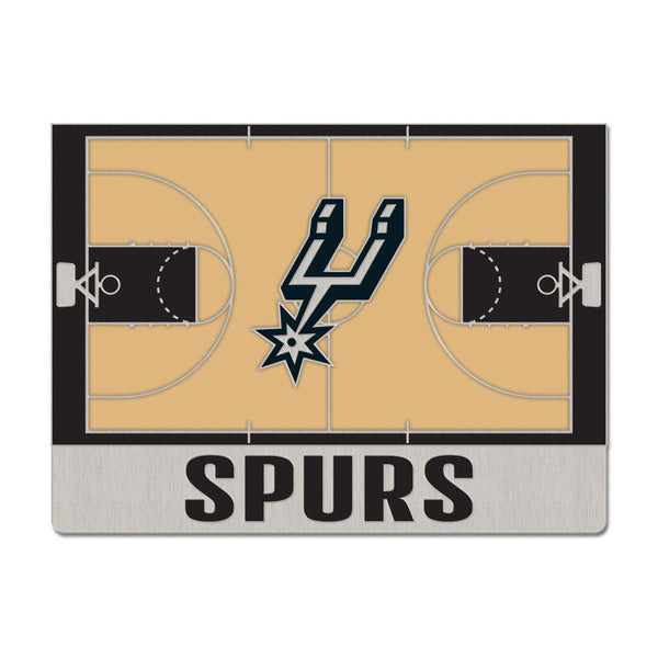 San Antonio Spurs COURT Collector Enamel Pin Jewelry Card