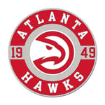 Atlanta Hawks round est Collector Enamel Pin Jewelry Card