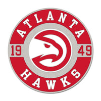 Atlanta Hawks round est Collector Enamel Pin Jewelry Card