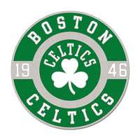 Boston Celtics round est Collector Enamel Pin Jewelry Card