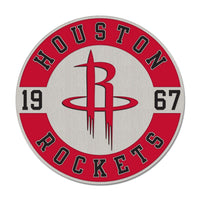 Houston Rockets round est Collector Enamel Pin Jewelry Card