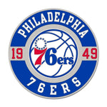 Philadelphia 76ers Round est Collector Enamel Pin Jewelry Card