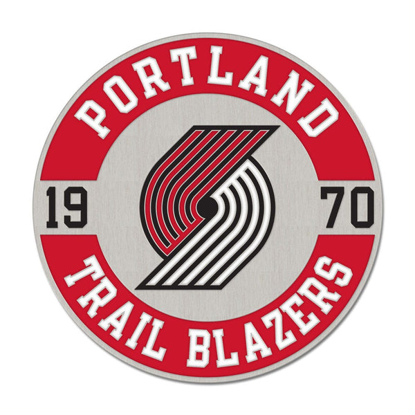 Portland Trail Blazers round  est Collector Enamel Pin Jewelry Card