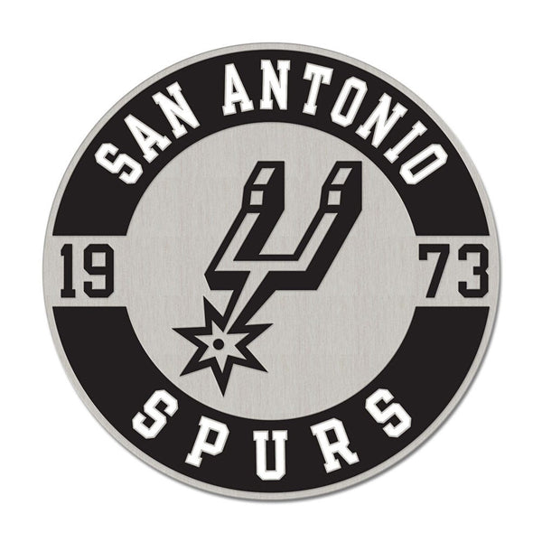 San Antonio Spurs round est Collector Enamel Pin Jewelry Card
