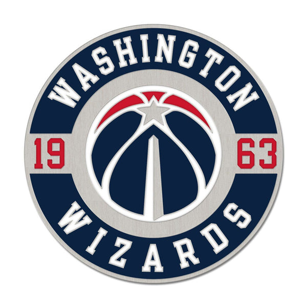 Washington Wizards round est Collector Enamel Pin Jewelry Card