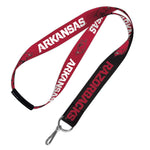 Arkansas Razorbacks Lanyards w/Breakaway 1"