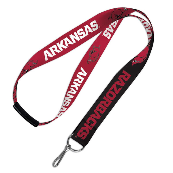 Arkansas Razorbacks Lanyards w/Breakaway 1"