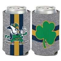 Wholesale-Notre Dame Fighting Irish Heathered Stripe Can Cooler 12 oz.