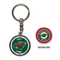 Minnesota Wild Spinner Key Ring