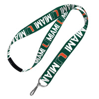 Miami Hurricanes Lanyards w/Breakaway 1"