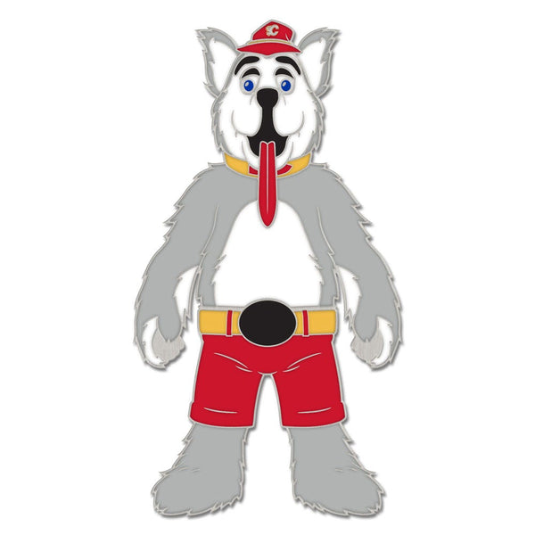 Calgary Flames mascot Collector Enamel Pin Jewelry Card