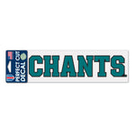 Coastal Carolina Chanticleers Perfect Cut Decals 3" x 10"