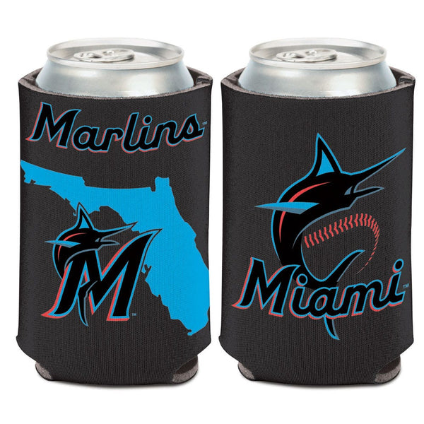 Miami Marlins STATE SHAPE Can Cooler 12 oz.