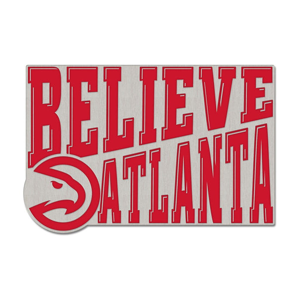 Atlanta Hawks slogan Collector Enamel Pin Jewelry Card
