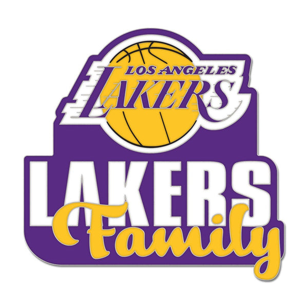 Los Angeles Lakers slogan Collector Enamel Pin Jewelry Card