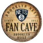 Brooklyn Nets Wood Sign Fan cave