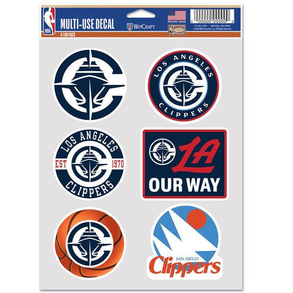 Los Angeles Clippers Multi Use 6 Fan Pack