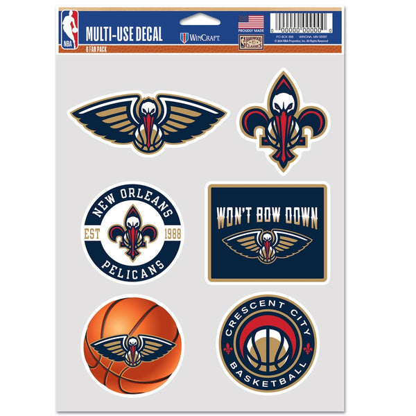 New Orleans Pelicans Multi Use 6 Fan Pack
