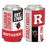 Wholesale-Rutgers Scarlet Knights Color Block Can Cooler 12 oz.