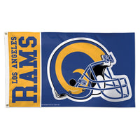Los Angeles Rams / Classic Logo Retro Flag - Deluxe 3' X 5'
