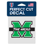Marshall Thundering Herd Perfect Cut Color Decal 4" x 4"